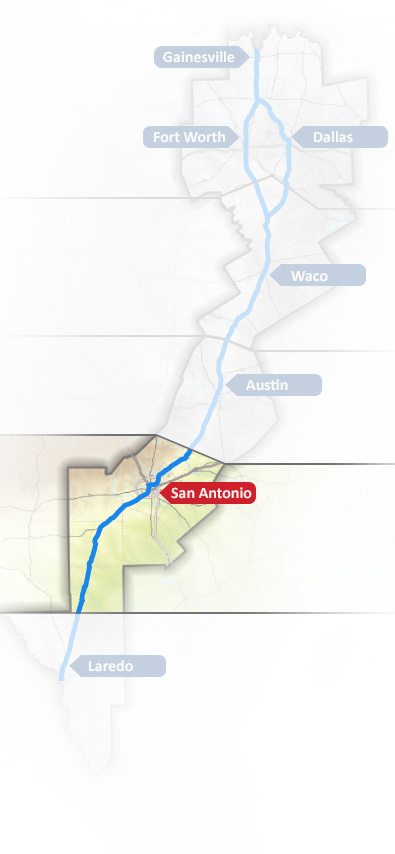 Alamo Map - San Antonio