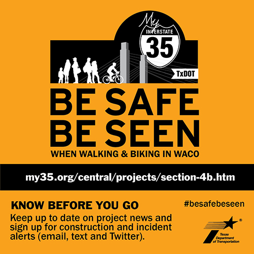 Be Safe Be Seen campaign graphic